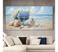 JKEVCBIAX Affiche botanique abstraite « Plage vivante », décoration artistique minimaliste moderne, décoration murale pour la maison et la chambre d'étudiant (75 x 150 cm/sans cadre)