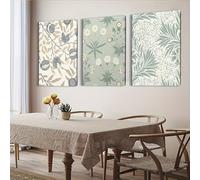 JKEVCBIAX Affiche typographique botanique abstraite de style artistique vivant, décoration d'art minimaliste moderne, décoration murale pour la maison et la chambre d'étudiant (20x30cmx3/SANS cadre)