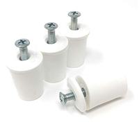 Jkhandel Butée à tampon pour volets roulants/stores Blanc 30 mm Avec rondelle et vis