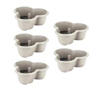 Jkioump Pot à Fraisiers | Décor Vertical Empilable 5 Niveaux avec Trou de Drainage - Tours de Jardin Potager | Idéal pour Grimpantes Légumes Fruits Balcon Terrasse Cour Jardin