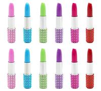 JKJF Lot de 12 stylos à lèvres en forme de gel pour école, bureau, papeterie - Bleu - 1 mm