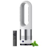 JKJZSALJ Ventilateur Tour sans Pales avec Télécommande, Circulateur d'air Oscillant De 45 Cm (18 Pouces) avec 8 Vitesses Et Minuterie, Purificateur d'air pour La Maison, Le Bureau Et La Chambre.