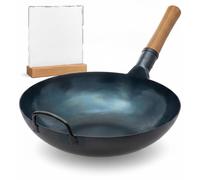 JL Cuisine - Poêle à frire type wok - 34 cm - Acier au carbone