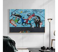 JLFDHR Impression sur Toile 40x60cm sans Cadre Les Aventures de Tintin Affiche Mur Art Photo Personnages de Dessins animés Tintin Chambre d'enfants décor à la Maison