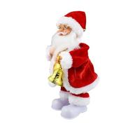Jlobnyiun Jouet de Père Noël - Peluche qui déplace les hanches, Figure rainurée motorisée, Accent 'événement de Noël, Ornement activé par le son | Objets de Table intérieurs de célébration par