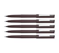[JM20/A-N-5] PENTEL Lot de 5 Stylos Feutre JM 20 Plume Plastique Tracé Fin 0,...