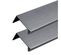 JMCXSM592 2 pièces poignée de tirette Invisible Bouton de Meuble Aluminium Poignées pour placards Caché poignée de porte Armoire Angle droit Poignet Tiroirs,Tirer Dressing (Gris,500mm)