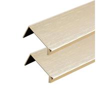 JMCXSM592 2 pièces poignée de tirette Invisible Bouton de Meuble Aluminium Poignées pour placards Caché poignée de porte Armoire Angle droit Poignet Tiroirs,Tirer Dressing (Or brossé,1000mm)