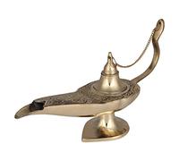 JMD Handcrafted Lampes de génie Aladdin en Laiton : Tubes d'encens, Laiton, Or, 10 zoll, ALD-10