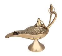 JMD Handcrafted Lampes de génie Aladdin en laiton : tubes d'encens, laiton, or, 6-Zoll, ALD-6