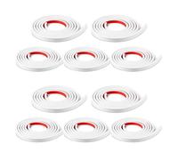 Jnchdghwa 10 Rouleaux au Total D'Inserts de Grille de Fenêtre, Kit de Grille, Garniture Auto-Adhésive à Décoller et à Coller, Simulation de Fenêtre Décorative de Bricolage, Blanc