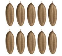 Jnchdghwa 10X Plateau DéCoratif Nordique Feuilles d'or Forme Plateau de Service Palette Fruits Snack Plat Organisateur de Rangement de Table ()