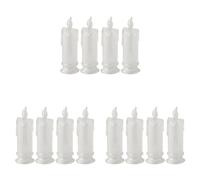 Jnchdghwa 12 Bougies LED sans Flamme, Bougies Piliers en Liquidation LED, Batterie Incluse, Décoration pour Halloween Et Noël