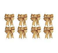 Jnchdghwa 20 Pièces Séries Décoration d'arbre de Noël Arcs Or 25 x 21 cm Ornements de Noël