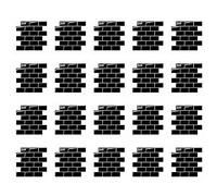 Jnchdghwa 20X Stickers Muraux 3D Tuile de Papier Peint de Brique pour la Cuisine Dosseret Tatie-Tile la Décoration D'Intérieur 30X30cm