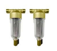 Jnchdghwa 2X Filtre à SéDiments Rotatif Pré-Filtre à Eau de SéDiments dans Toute RéUtilisable 40-60 MicromèTres Filtre à Eau dans Toute