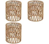 Jnchdghwa 3X Boho Shades Remplacement 5,9 Pouces de Hauteur Pendentif Applique Abat-Jour Ventilateur de Plafond Lumière Couvre Cylindre Tissé Abat-Jour
