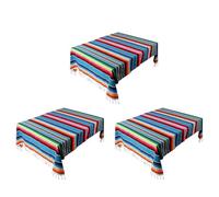 Jnchdghwa 3X Couverture Mexicaine Sarape Tapis de Pique-Nique Nappe Hot Rod pour FêTe et Yoga, 150X215Cm