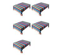 Jnchdghwa 5X Couverture Mexicaine Sarape Tapis de Pique-Nique Nappe Hot Rod pour Fête et Yoga, 120X180Cm