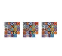 Jnchdghwa 72 PièCes SéRies Auto-AdhéSif MosaïQue Brique Tuile 3D Autocollant Cuisine Salle de Bain Stickers Muraux -15X15 cm