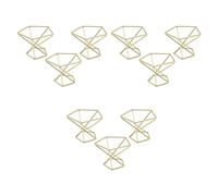 Jnchdghwa 9 Pièces Séries Géométrique Air Plante Titulaire Support D'Usine d'air Rack Plantes en Métal Stand Planteur ÉTagères Himmeli Décor Tillandsia Conteneurs