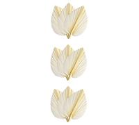 Jnchdghwa Grandes Feuilles de Palmier Séchées Blanches - Qualité Premium - 9 Pièces Séries ÉLégant Moderne de Maison et de Mariage - Art Mural