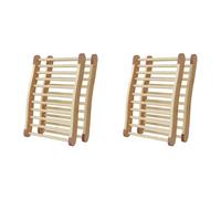 Jnchdghwa Lot de 4 Dossiers de Sauna Accessoires de Sauna, Dossier de Sauna, Dossiers de Sauna en Bois Antidérapants et Ergonomiques en Forme de S