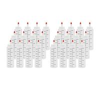 Jnchdghwa Paquet de 24 Bouteilles de Compression de Condiments de 8 Oz avec Bouchon à Pointe Rouge - Bouteille en Plastique pour Ketchup, Sauces, Sirop