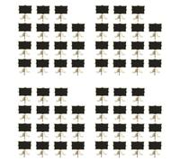 Jnchdghwa Paquet de 60 Cartes de Tableau Noir avec Support de Chevalet-Petits Panneaux de Tableau pour Mariage,FêTes d'anniversaire,Enseignes Alimentaires et DéCoration D'ÉVéNements SpéCiaux