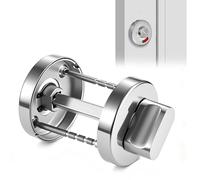 JNEYVIC Rosace de WC avec Indicateur de Reçu Serrure de Porte en Acier Inoxydable Serrure de Salle de Bain avec Indicateur de Verrouillage en Acier Inoxydable Serrure de Porte de Salle de Bain
