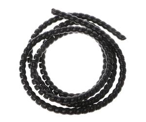 JNMING Enrouleur spiralé de 2 mètres, Gaine de Protection for câbles de 8 à 16 mm, Tube Ignifuge(Noir,ID 12mm)