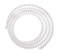 JNMING Enrouleur spiralé de 2 mètres, Gaine de Protection for câbles de 8 à 16 mm, Tube Ignifuge(White,ID 12mm)