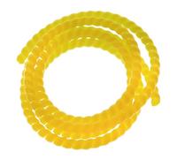 JNMING Enrouleur spiralé de 2 mètres, Gaine de Protection for câbles de 8 à 16 mm, Tube Ignifuge(Yellow,ID 12mm)