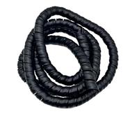 JNMING Gaine de Protection en Spirale for Tuyau d'huile, 5 mètres, Gaine en Plastique for conduits d'air, Gaine de Protection for câbles, tuyaux(Noir,ID 28mm)