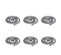 JNMING Lot de 6 Protections Flexibles en Spirale for câbles, Longueur 1 mètre, diamètre 22 mm, Rangement for Enrouleur de câbles(Gery)