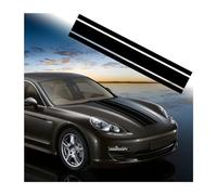 JNNJ Autocollant De Bande De Capot De Voiture, Pare-Chocs Stripe Vinyle, Auto Racing Body Side Stripe, Modifié Bricolage Décoration Pour Voitures SUV Véhicules (Noir)