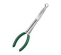 JNNJ Pince Becs Longs, Pince Connecteur à Bougies Coudée, Pince Cosse Bougie Dépose, pour Camion Automobile Véhicule Marine, Voiture Accessoires Universel, Durable, Pratique, Portable(Vert)