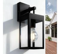 JNR Applique murale extérieure, Acier Inoxydable Laterna E27, Noir