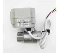 JNVFTCUX Vanne à Boisseau sphérique électrique 2 Voies DN15 G1/2" Passage intégral BSP SS304 Mini vanne motorisée normalement fermée DC5V CR501 Marche/arrêt 5 s