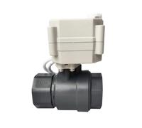 JNVFTCUX Vanne à Boisseau sphérique électrique Passage intégral DN25 AC/DC 9-24 V, extrémité Coller BSP/NPT 1", Protection IP67(Bsp-close-cr703,Full Set)