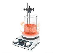 JOANLAB HS5C Agitateur Magnétique Chauffant 280°C Numérique 3L Rond | Précision ±1°C, deux modes température, chauffage rond uniforme, moteur silencieux, anti-éclaboussures
