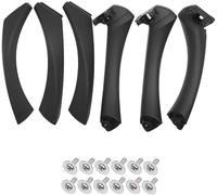 JOBOUND Revêtement d'habillage de panneau de poignée intérieure de porte intérieure de voiture for BMW E90 E91 série 3 318 320 325 328 2005-2012 accessoires automobiles noir Poignées de Portières Inté
