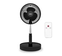 Jocca Ventilateur sur pied – Batterie 7200 mAh, 3 vitesses, hauteur 36–97,5 cm, télécommande