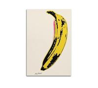 jocrynsi Andy Warhol Impression sur toile pop art et vintage beige - Décoration murale pour chambre à coucher, salon - 60 x 90 cm - Style sans cadre
