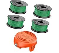 Jodriva Bobine de Fil de Coupe-Bordures Black & Decker, 2 mm, 6 m, bobines de Rechange à Alimentation Automatique, for Coupe-Bordures GL7033, GL8033 et GL9035, Capuchon for Coupe-Bordures 90583594 (4
