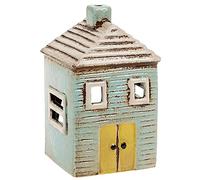 Joe Davies Village Pottery Bougie Chauffe-Plat décorative en céramique Motif Maison Bleue, Blue