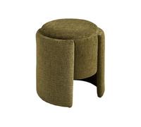 Joe - pouf avec rangement en velours texturé - Vert