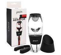 joeji's Aérateur Verseur de Vin avec Support & Filtre Inox - Coffret Cadeau | carafe décanteur vin rouge, bec verseur bouteille, accessoire sommelier barman, kit dégustation apéritif