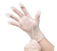 joeji's Kitchen Lot de 100 Gants Jetables pour Aliments - Gants à Usage Unique Sans Latex - Transparents et Sûrs pour la Peau - M