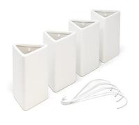 Joeji's Kitchen Lot de 4 Saturateurs Radiateurs Humidificateur radiateur ceramique pour Un contrôle Optimal de l'humidité ambiante Humidificateur pour radiateur de Forme Triangle